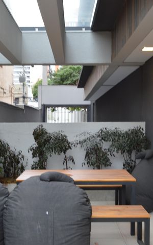 Apartamento para alugar com 24m², 1 quarto e sem vagaÁrea comum - Coworking área externa