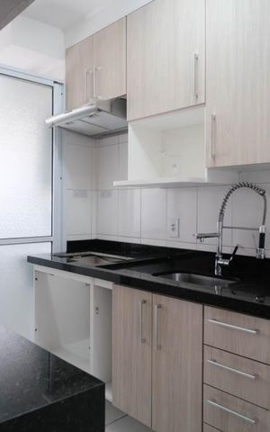 Apartamento à venda com 46m², 1 quarto e 1 vagaSala/Cozinha