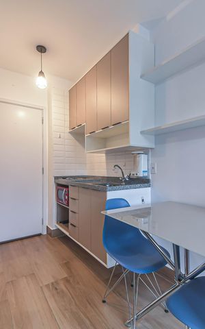 Studio à venda com 25m², 1 quarto e sem vagaCozinha