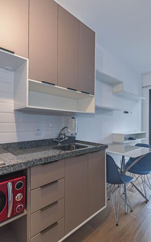 Studio à venda com 25m², 1 quarto e sem vagaCozinha