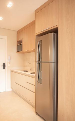 Studio à venda com 31m², 1 quarto e sem vagaCozinha