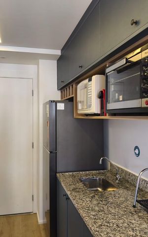 Apartamento para alugar com 40m², 1 quarto e sem vaga Apartamento para alugar com 40m², 1 quarto e sem vagaCozinha e Área de Serviço