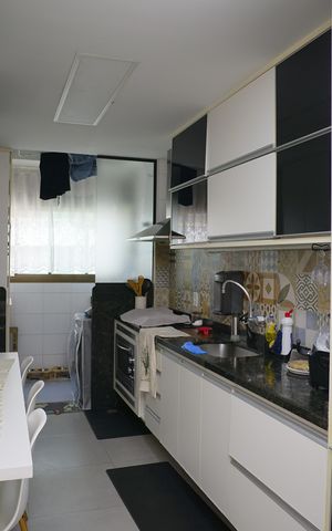 Apartamento à venda com 130m², 3 quartos e 2 vagasCozinha e Área de Serviço
