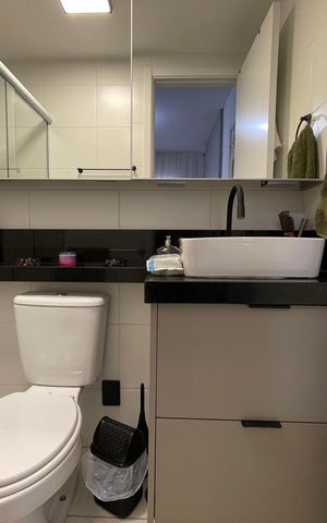 Apartamento à venda com 38m², 1 quarto e sem vaga Apartamento à venda com 38m², 1 quarto e sem vagaBanheiro