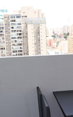 Studio à venda com 24m², 1 quarto e sem vagaVaranda