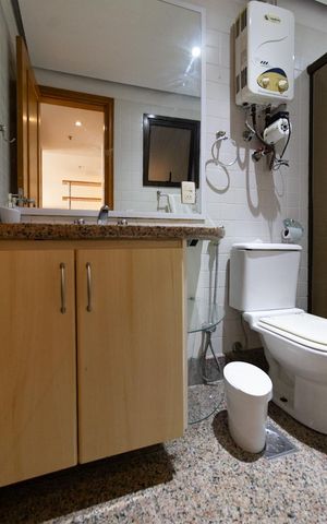 Apartamento à venda com 45m², 1 quarto e 1 vagaBanheiro Social