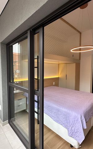 Studio à venda com 25m², 1 quarto e sem vaga Studio à venda com 25m², 1 quarto e sem vagaVaranda