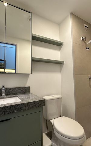 Studio à venda com 25m², 1 quarto e sem vaga Studio à venda com 25m², 1 quarto e sem vagaBanheiro