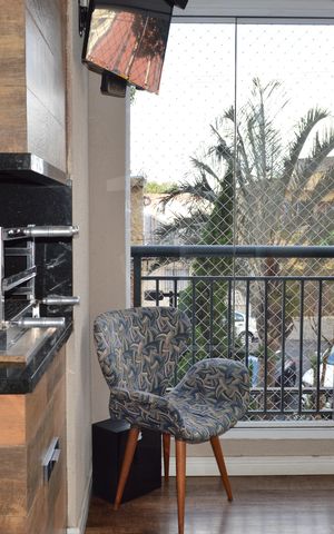 Apartamento à venda com 87m², 3 quartos e 1 vagaVaranda