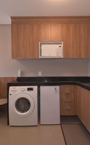 Studio para alugar com 25m², 1 quarto e sem vagaCozinha - Lavanderia 