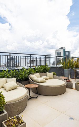 Apartamento para alugar com 30m², 1 quarto e sem vagaTerraço