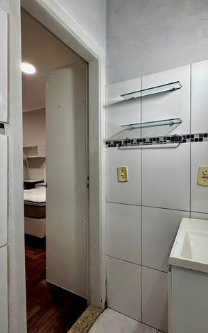 Studio para alugar com 22m², 1 quarto e sem vaga Studio para alugar com 22m², 1 quarto e sem vagaBanheiro