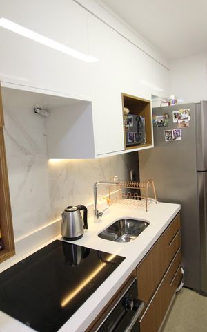 Apartamento à venda com 45m², 2 quartos e 1 vagaCozinha e Área de Serviço