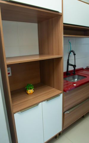 Casa para alugar com 55m², 2 quartos e 2 vagas Casa para alugar com 55m², 2 quartos e 2 vagasCozinha