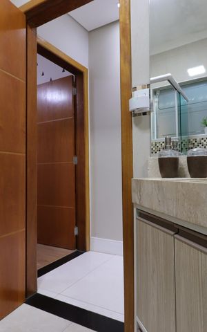Casa à venda com 145m², 2 quartos e 2 vagasBanheiro Social