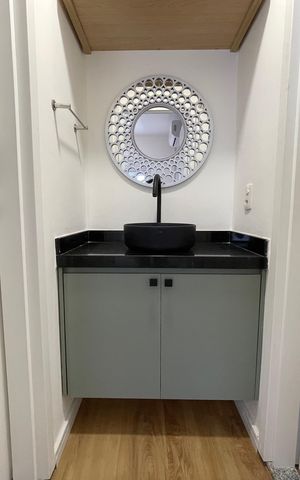 Studio para alugar com 31m², 1 quarto e 1 vaga Studio para alugar com 31m², 1 quarto e 1 vagaBanheiro