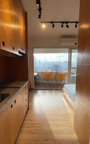 Studio para alugar com 25m², 1 quarto e 1 vaga Studio para alugar com 25m², 1 quarto e 1 vagaCozinha