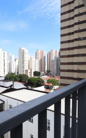 Studio à venda com 26m², 1 quarto e sem vagaVaranda