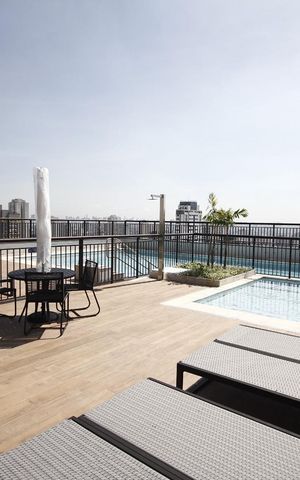 Apartamento para alugar com 28m², 1 quarto e sem vaga Apartamento para alugar com 28m², 1 quarto e sem vagaPiscina