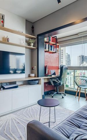 Apartamento à venda com 40m², 1 quarto e 1 vagaSala