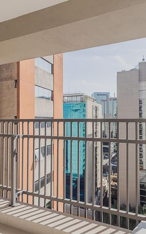 Studio para alugar com 26m², 1 quarto e sem vagaVaranda