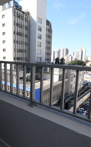 Studio à venda com 27m², 1 quarto e sem vagaVaranda