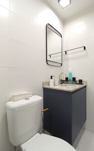 Studio para alugar com 31m², 1 quarto e sem vagaBanheiro da Suíte