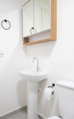 Apartamento à venda com 25m², 1 quarto e sem vaga Apartamento à venda com 25m², 1 quarto e sem vagaBanheiro