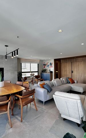 Apartamento à venda com 141m², 3 quartos e 2 vagas Apartamento à venda com 141m², 3 quartos e 2 vagasSala