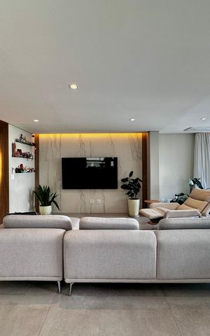 Apartamento à venda com 141m², 3 quartos e 2 vagas Apartamento à venda com 141m², 3 quartos e 2 vagasSala