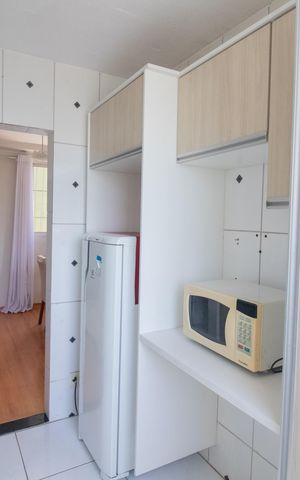 Apartamento para alugar com 43m², 2 quartos e 1 vaga Apartamento para alugar com 43m², 2 quartos e 1 vagaCozinha e Área de Serviço