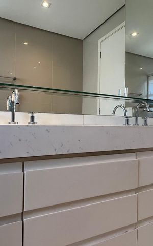 Apartamento para alugar com 162m², 3 quartos e 4 vagas Apartamento para alugar com 162m², 3 quartos e 4 vagasBanheiro da Suíte 3