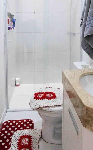 Casa de condomínio à venda com 164m², 3 quartos e 3 vagas Casa de condomínio à venda com 164m², 3 quartos e 3 vagasBanheiro da Suite 3