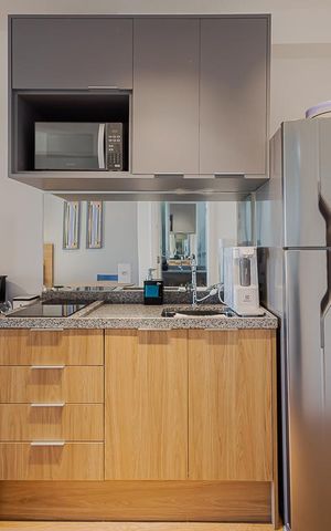 Studio à venda com 25m², 1 quarto e sem vagaCozinha