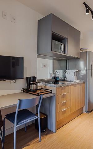 Studio à venda com 25m², 1 quarto e sem vagaCozinha