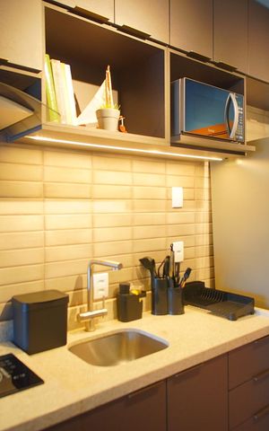 Studio para alugar com 28m², 1 quarto e sem vagaCozinha