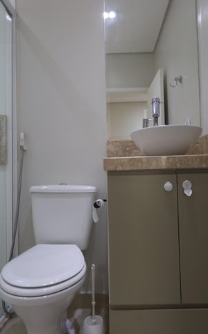 Apartamento à venda com 70m², 2 quartos e 2 vagasBanheiro Social