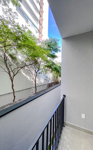 Studio para alugar com 44m², 1 quarto e sem vagaVaranda