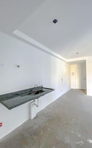 Studio à venda com 45m², 1 quarto e sem vagaCozinha