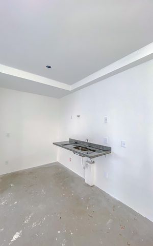Studio à venda com 45m², 1 quarto e sem vagaCozinha