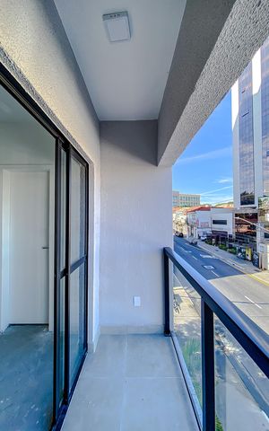 Studio à venda com 45m², 1 quarto e sem vagaVaranda