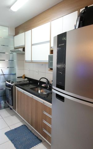 Apartamento à venda com 55m², 2 quartos e 1 vagaCozinha e Área de Serviço