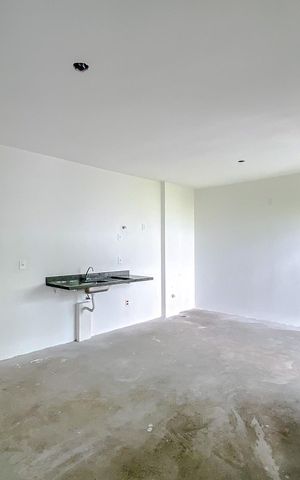 Studio à venda com 44m², 1 quarto e sem vagaSala