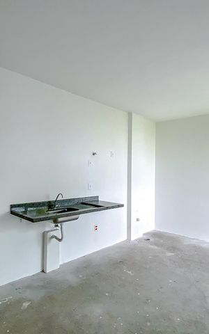 Studio à venda com 44m², 1 quarto e sem vagaCozinha