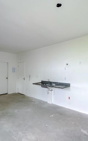 Studio à venda com 44m², 1 quarto e sem vagaSala
