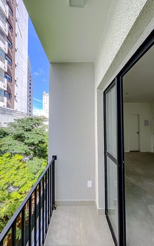 Studio à venda com 44m², 1 quarto e sem vagaVaranda da Sala