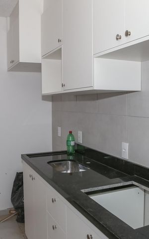 Apartamento à venda com 30m², 1 quarto e sem vaga Apartamento à venda com 30m², 1 quarto e sem vagaCozinha e Área de Serviço
