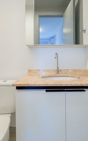 Apartamento à venda com 33m², 1 quarto e sem vaga Apartamento à venda com 33m², 1 quarto e sem vagaBanheiro da Suíte
