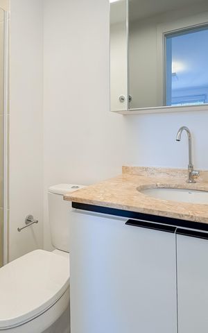 Apartamento à venda com 33m², 1 quarto e sem vaga Apartamento à venda com 33m², 1 quarto e sem vagaBanheiro da Suíte
