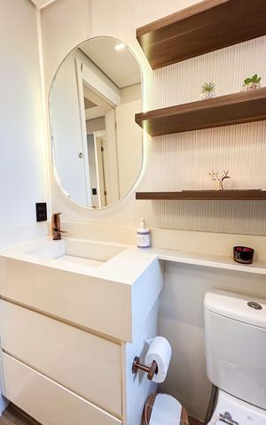Apartamento à venda com 84m², 2 quartos e 2 vagas Apartamento à venda com 84m², 2 quartos e 2 vagasBanheiro